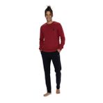 U.S. Polo Assn. Erkek Pijama Takımı, Bordo, XL Beden