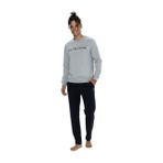 U.S. Polo Assn. Erkek Pijama Takımı, Gri Melanj, XXL Beden