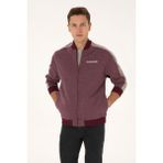 U.s. Polo Assn. Erkek Plum Hırka (Örme) 50315820-VR177 - 3XL