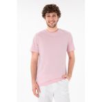 U.S. Polo Assn. Erkek Regular Fit Bisiklet Yaka Açık Pembe Basic Tişört 50305928-vr078
