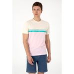 U.S. Polo Assn. Erkek Regular Fit Bisiklet Yaka Açık Pembe Tişört 50306899-VR078 - 2XL