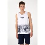 U.S. Polo Assn. Erkek Regular Fit Bisiklet Yaka Beyaz Kolsuz Tişört 50300111-vr013