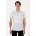 U.S. Polo Assn. Erkek Regular Fit Bisiklet Yaka Beyaz Tişört 50300047-VR013 - M