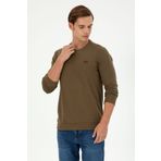 U.S. Polo Assn. Erkek Regular Fit Bisiklet Yaka Haki Sweatshirt 50290602-VR027