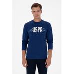 U.S. Polo Assn. Erkek Regular Fit Bisiklet Yaka İndigo İnce Sweatshirt 50315570-VR028