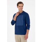 U.S. Polo Assn. Erkek Regular Fit Bisiklet Yaka İndigo Sweatshirt 50293461-VR028