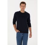 U.S. Polo Assn. Erkek Regular Fit Bisiklet Yaka Lacivert Basic Sweatshirt 50307793-VR033 - 2XL