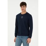 U.S. Polo Assn. Erkek Regular Fit Bisiklet Yaka Lacivert Sweatshirt 50293436-VR033