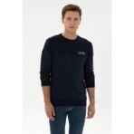 U.S. Polo Assn. Erkek Regular Fit Bisiklet Yaka Lacivert Sweatshirt 50316380-VR033