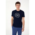 U.S. Polo Assn. Erkek Regular Fit Bisiklet Yaka Lacivert Tişört 50300261-vr033