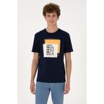 U.S. Polo Assn. Erkek Regular Fit Bisiklet Yaka Lacivert Tişört 50306880-VR033