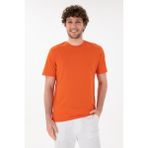 U.S. Polo Assn. Erkek Regular Fit Bisiklet Yaka Nar Çiçeği Basic Tişört 50305928-VR039 - Nar Çiceği