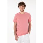 U.S. Polo Assn. Erkek Regular Fit Bisiklet Yaka Pembe Basic Tişört 50305928-vr041