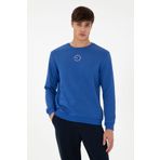 U.S. Polo Assn. Erkek Regular Fit Bisiklet Yaka Saks Sweatshirt 50293436-VR045