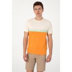 U.S. Polo Assn. Erkek Regular Fit Bisiklet Yaka Turuncu Tişört 50306899-VR051 - Turuncu1 - XL