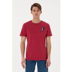 U.S. Polo Assn. Erkek Regular Fit Bisiklet Yaka Vişne Tişört 50306897-vr223