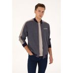 U.S. Polo Assn. Erkek Regular Fit Fermuarlı Mürdüm Örme Hırka 50315820-VR074