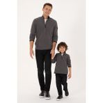 U.S. Polo Assn. Erkek Regular Fit Gri Polar Yarım Fermuarlı Basic Sweatshirt 50313777-VR024 - 2XL - Gri - 006
