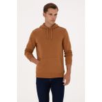 U.S. Polo Assn. Erkek Regular Fit Kapüşonlu Camel Basic Sweatshirt 50313720-VR233 - Bisküvi - 4XL