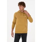 U.S. Polo Assn. Erkek Regular Fit Kapüşonlu Şardonlu Hardal Basic Sweatshirt 50315582-VR151 - Oil - 4XL
