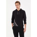 U.S. Polo Assn. Erkek Regular Fit Kapüşonlu Siyah Sweatshirt 50315691-VR046