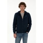 U.S. Polo Assn. Erkek Regular Fit Lacivert Şardonlu Örme Hırka 50313755-VR033 - 2XL
