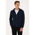 U.S. Polo Assn. Erkek Regular Fit Lacivert Şardonlu Örme Hırka 50313755-VR033 - 4XL