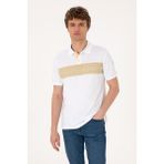 U.S. Polo Assn. Erkek Regular Fit Polo Yaka Beyaz Tişört 50306812-VR049 - Taş Rengi - XL
