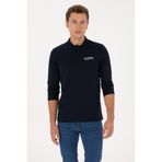 U.S. Polo Assn. Erkek Regular Fit Polo Yaka Lacivert Sweatshirt 50315454-VR033