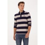 U.S. Polo Assn. Erkek Regular Fit Polo Yaka Mürdüm Sweatshirt 50316467-VR074