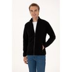 U.S. Polo Assn. Erkek Regular Fit Siyah Polar Örme Hırka 50313779-VR046