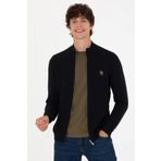U.S. Polo Assn. Erkek Siyah Basic Triko Hırka 50268938-VR046