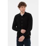 U.S. Polo Assn. Erkek Siyah Basic Triko Hırka 50298272-VR046