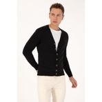 U.S. Polo Assn. Erkek Siyah Basic Triko Hırka 50313702-VR046