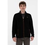 U.S. Polo Assn. Erkek Siyah Polar Örme Hırka 50290594-vr046