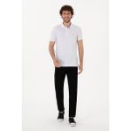 U.S. Polo Assn. Erkek Siyah Slim Fit Kanvas Pantolon 50309126-VR046 - 31 - 32