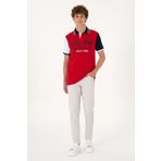 U.S. Polo Assn. Erkek Slim Fit Açık Gri Kanvas Pantolon 50309126-VR001