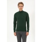U.S. Polo Assn. Erkek Slim Fit Boğazlı Koyu Yeşil Basic Kazak 50313712-VR079