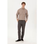 U.S. Polo Assn. Erkek Slim Fit Mor Kanvas Pantolon 50291198-VR038