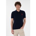U.S. Polo Assn. Erkek Slim Fit Polo Yaka Lacivert Basic Tişört 50305929-vr033