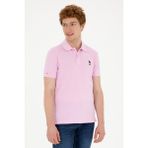 U.S. Polo Assn. Erkek Slim Fit Polo Yaka Pembe Basic Tişört 50279613-VR041 - 4XL