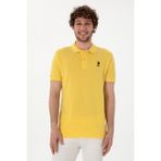 U.S. Polo Assn. Erkek Slim Fit Polo Yaka Sarı Basic Tişört 50298041-VR044 - XL