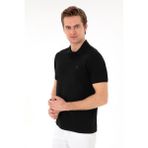 U.S. Polo Assn. Erkek Slim Fit Polo Yaka Siyah Basic Tişört 50297984-VR046 - XL - Siyah-128