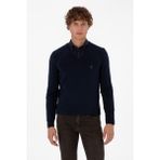 U.S. Polo Assn. Erkek Slim Fit V Yaka Lacivert Basic Triko Kazak 50313662-VR033 - 3XL