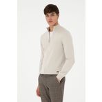 U.S. Polo Assn. Erkek Taş Basic Triko Hırka 50298268-VR049