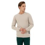 U.S. Polo Assn. Erkek Taş Sweatshirt 50293471-VR049, Gri, 2XL