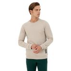 U.S. Polo Assn. Erkek Taş Sweatshirt 50293471-VR049, Gri, XL
