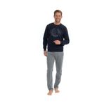 U.S. Polo Assn. Erkek Uzun Kollu Yuvarlak Yaka İki İplik Eşofman Pijama Takımı S25824