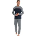 U.s. Polo Assn. Erkek Uzun Kollu Yuvarlak Yaka Penye Eşofman Pijama Takımı S25829 - Antrasit