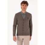 U.s. Polo Assn. Erkek Vizon Hırka Triko 50313702-vr052 Vizon